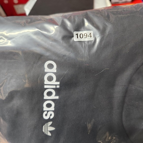adidas Originals Hoodie Mens XL Black Tape Fleece Trefoil Sweatshirt HR4457 - Picture 11 of 11